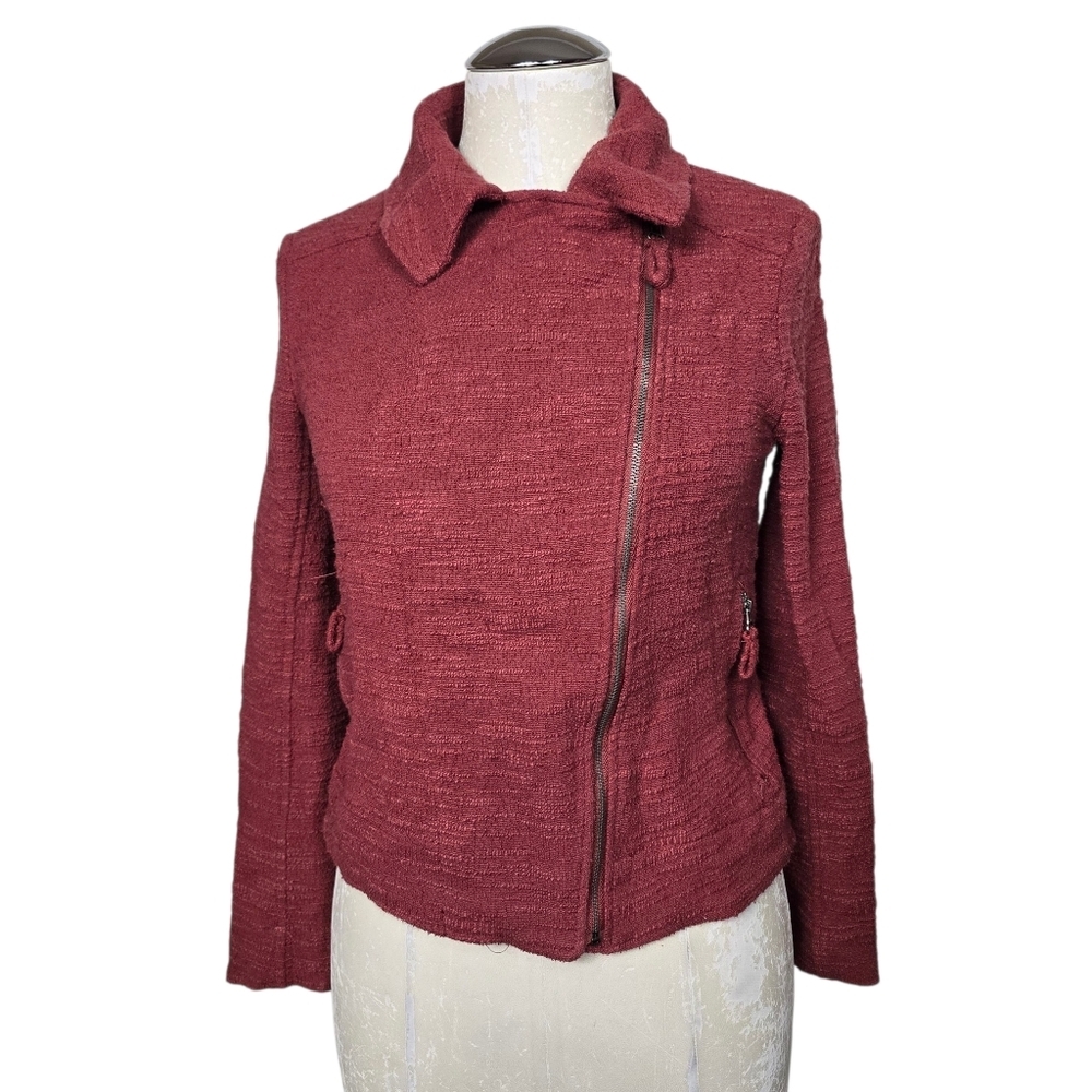 Max Studio Asymmetrical Zip Jacket XS